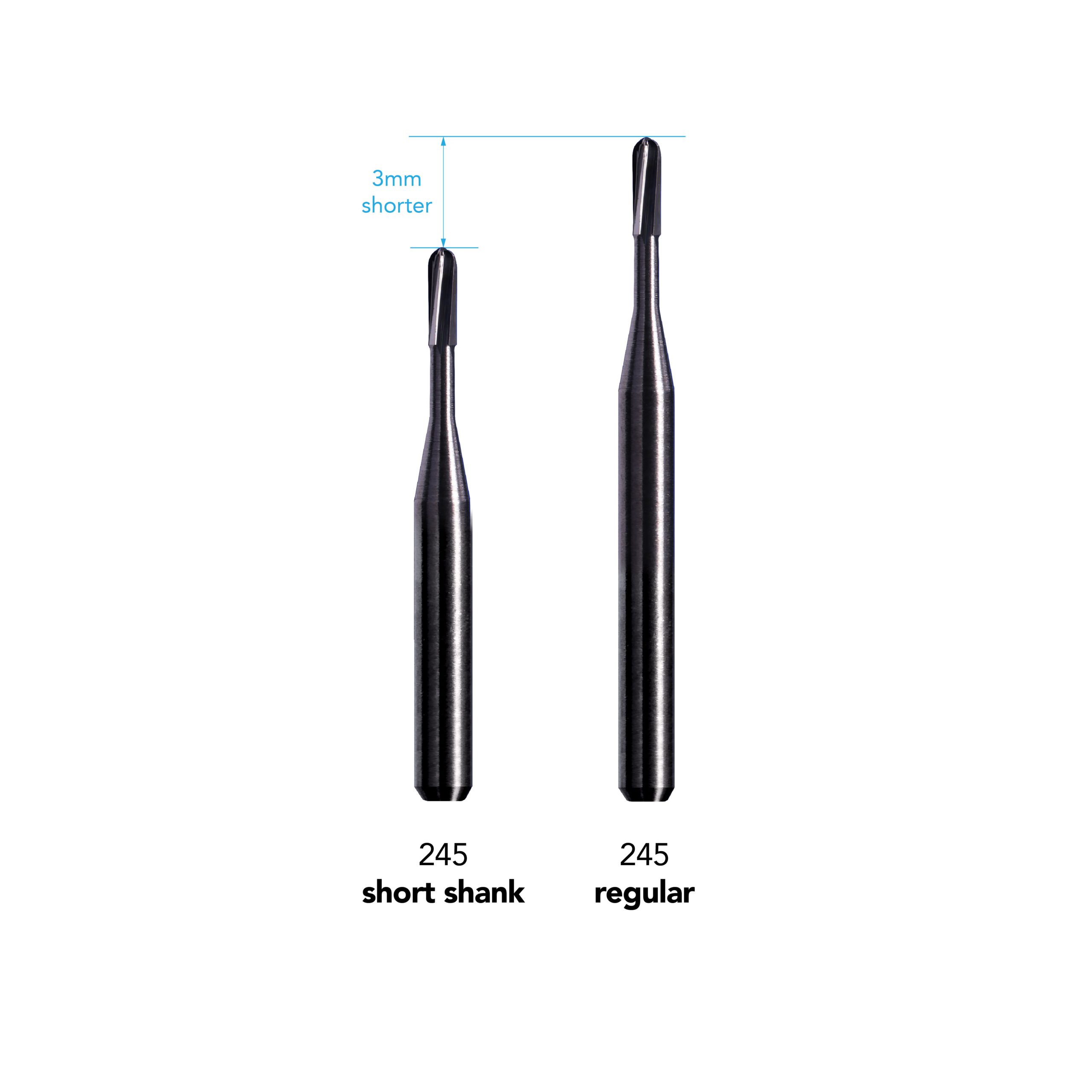 245 Dental Carbide Bur Short Shank Stevenson Dental Solutions