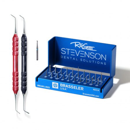 Designed by Dr. Stevenson, this is a complete dental preparation and evaluation system including bur kit and calibration instruments.